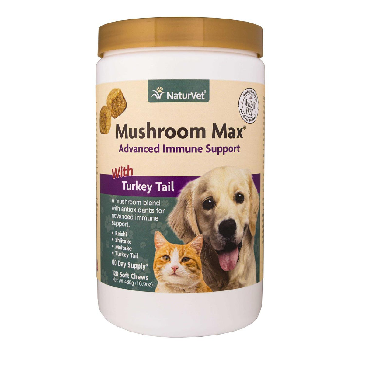 Mushroom Max Immune Support Soft Chews for Dogs & Cats G7109