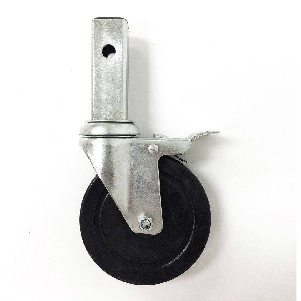 Heavy-Duty Hard Rubber Locking Caster Set of 4 L45402