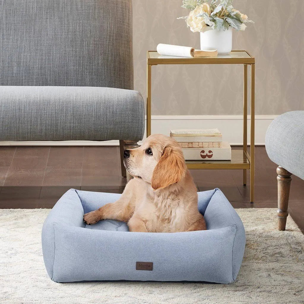 Brown 4-Sided Bolster with Ortho Base and Removable Cover S181