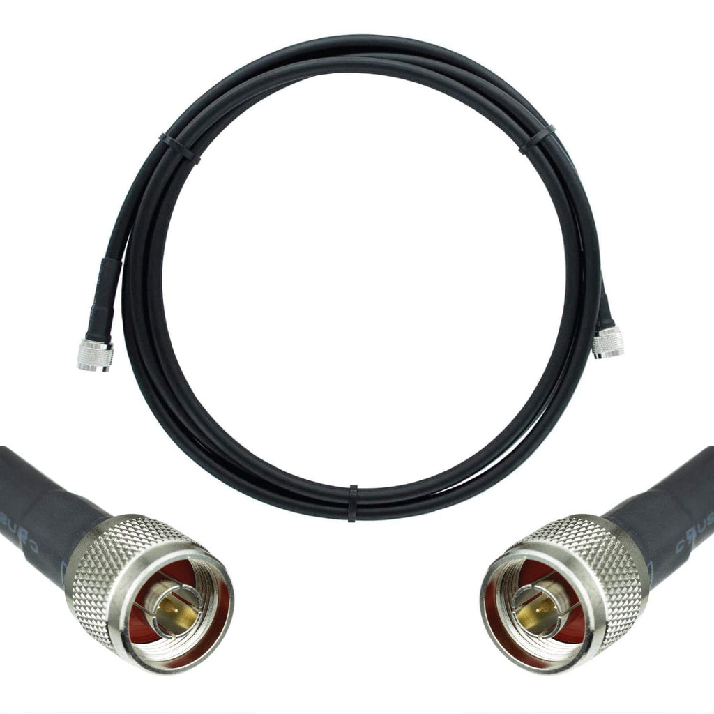 50-ohm Black Coax Cable 500 Ft O93527