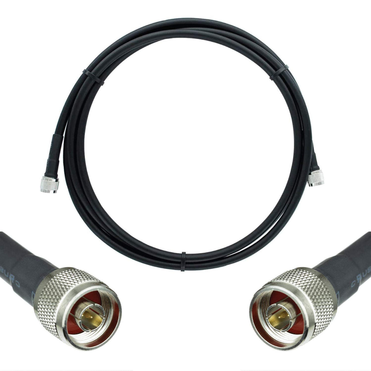 50-ohm Black Coax Cable 500 Ft O93527