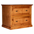 Black Alder Lateral File Cabinet with Black Knobs P3555