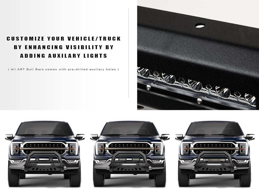Matte Black LED Bull Bar R28065