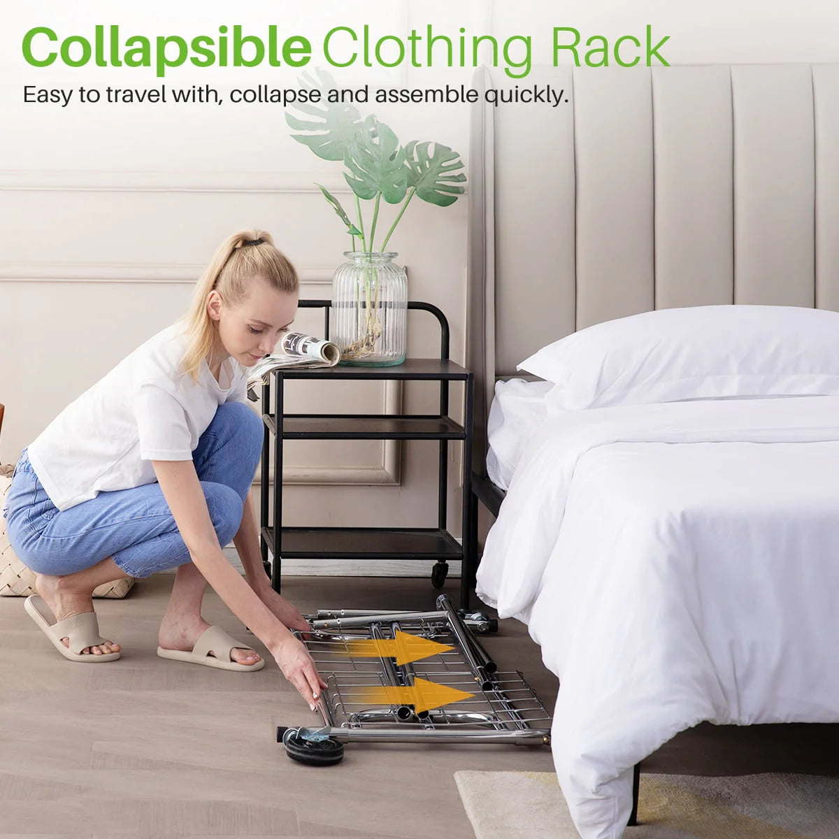 450 lbs Clothing Rack with Shelves R482