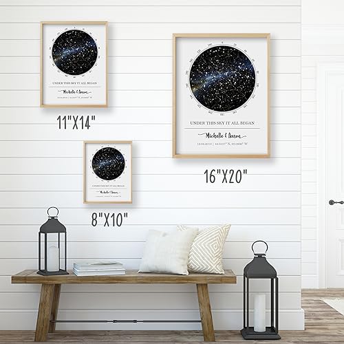 Custom Star Map Unframed Star Prints N527