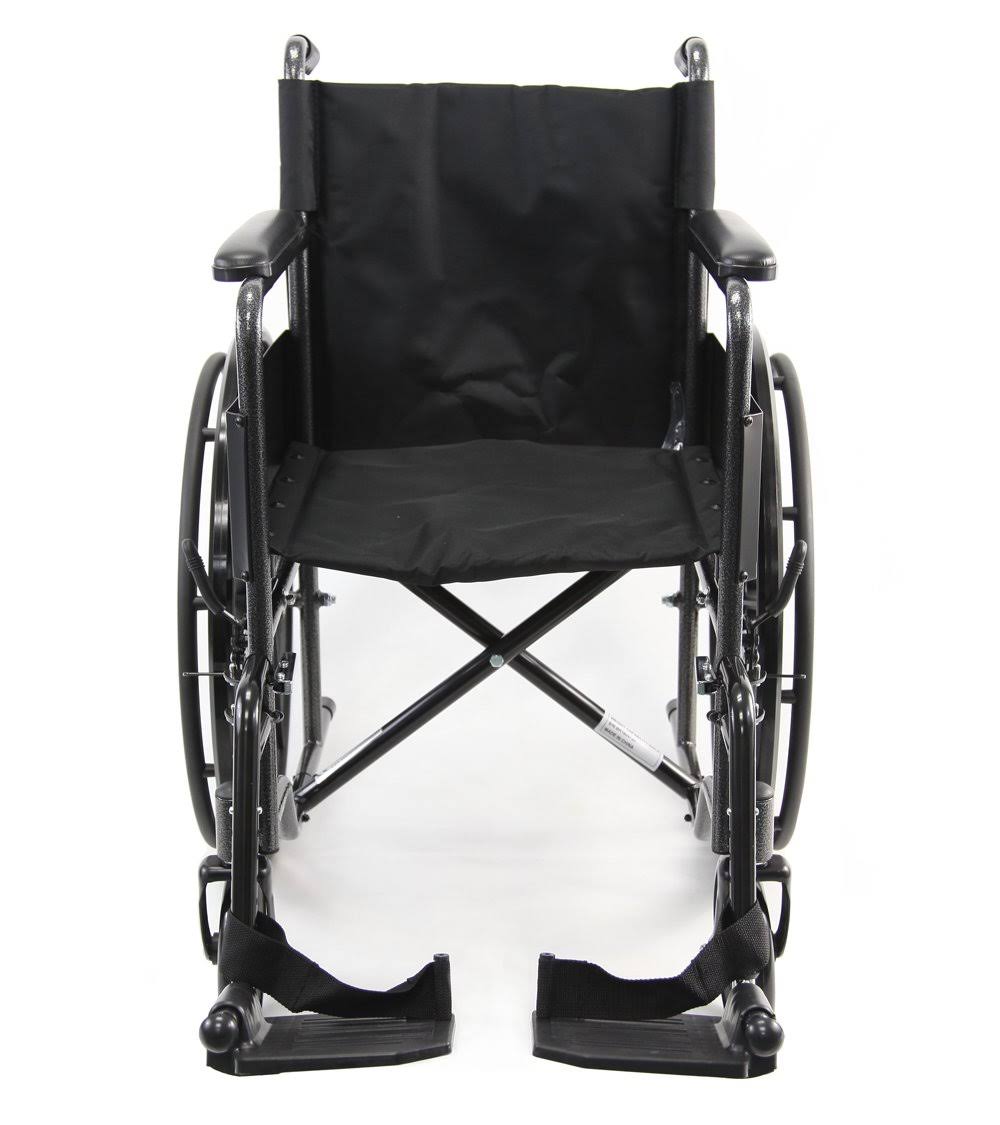 Lightweight Steel Wheelchair Fixed Armrest D182