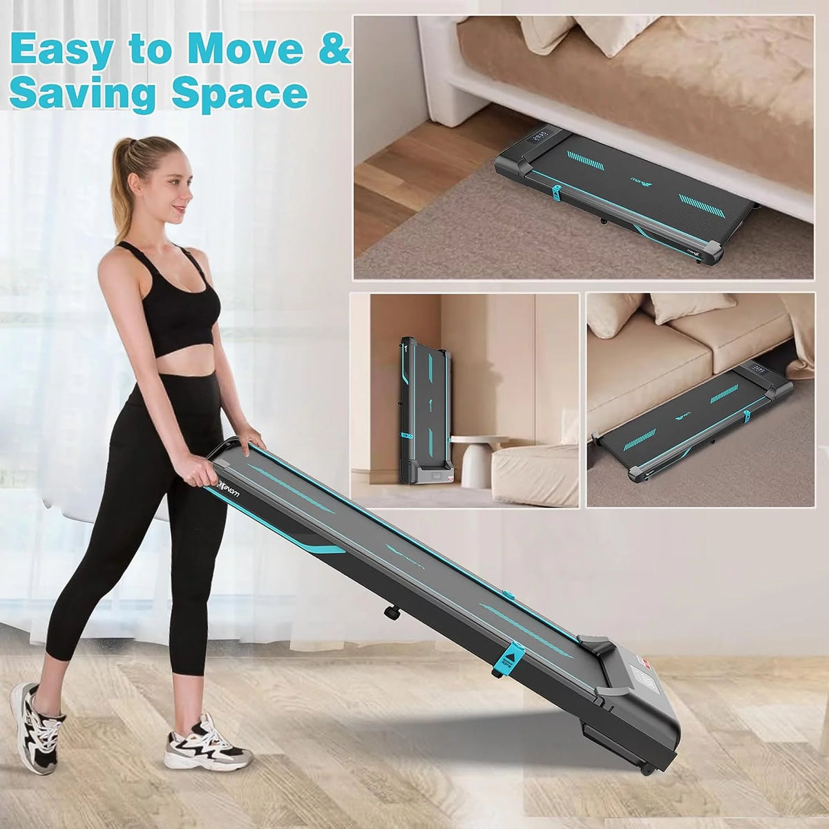 Folding Treadmill 1.5HP 220 LB Capacity V4474