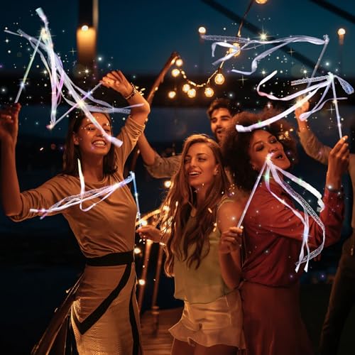 Light up Wedding Wands with Ribbons & Bells Y652