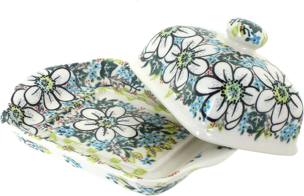 Blue Square Butter Dish N8804