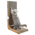 L-Shaped Cat Scratching Pad with Toy Balls D309
