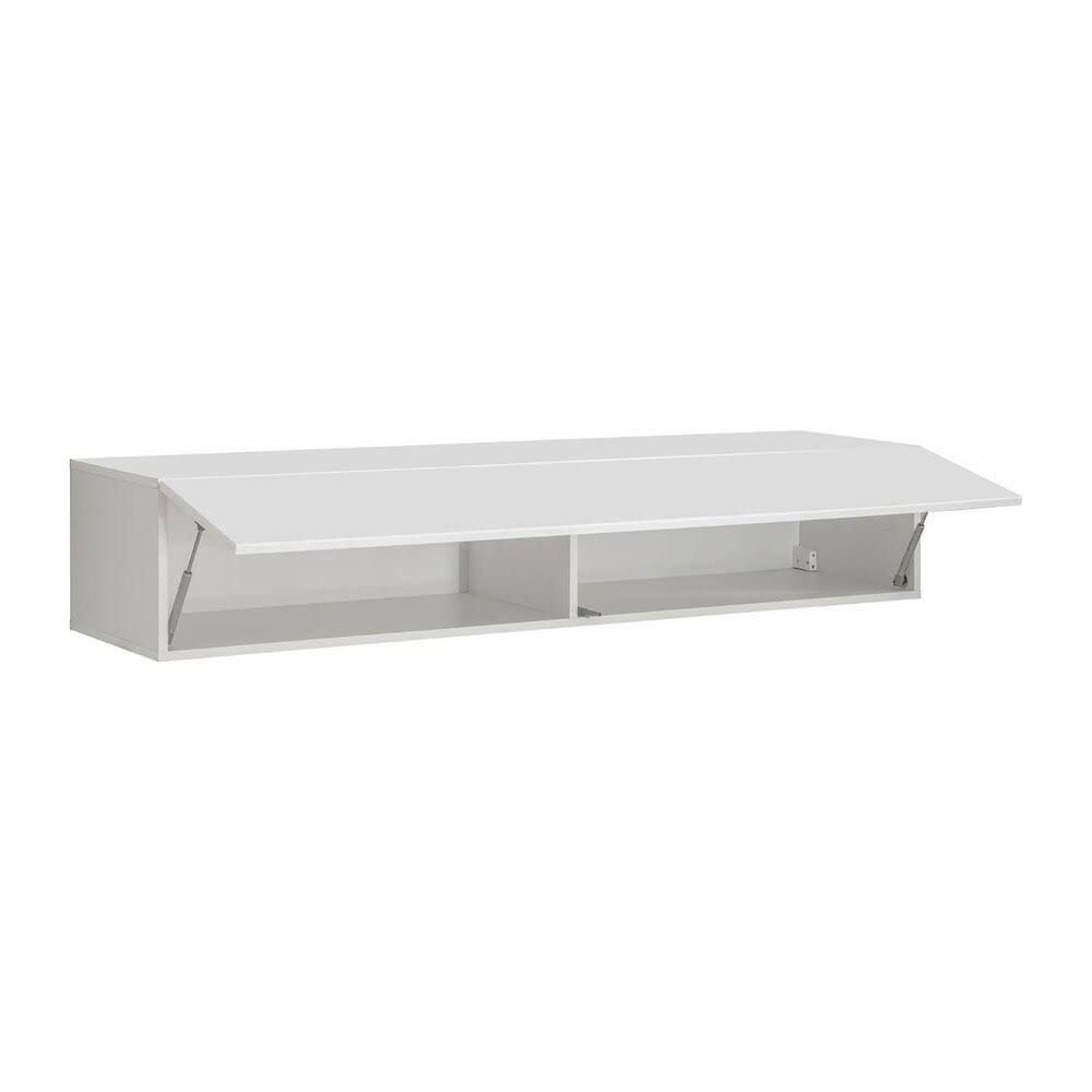 White Wall-Mounted Shelf Cabinet O135