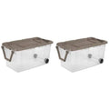 160 qt Wheeled Storage Box, Case of 2 E428