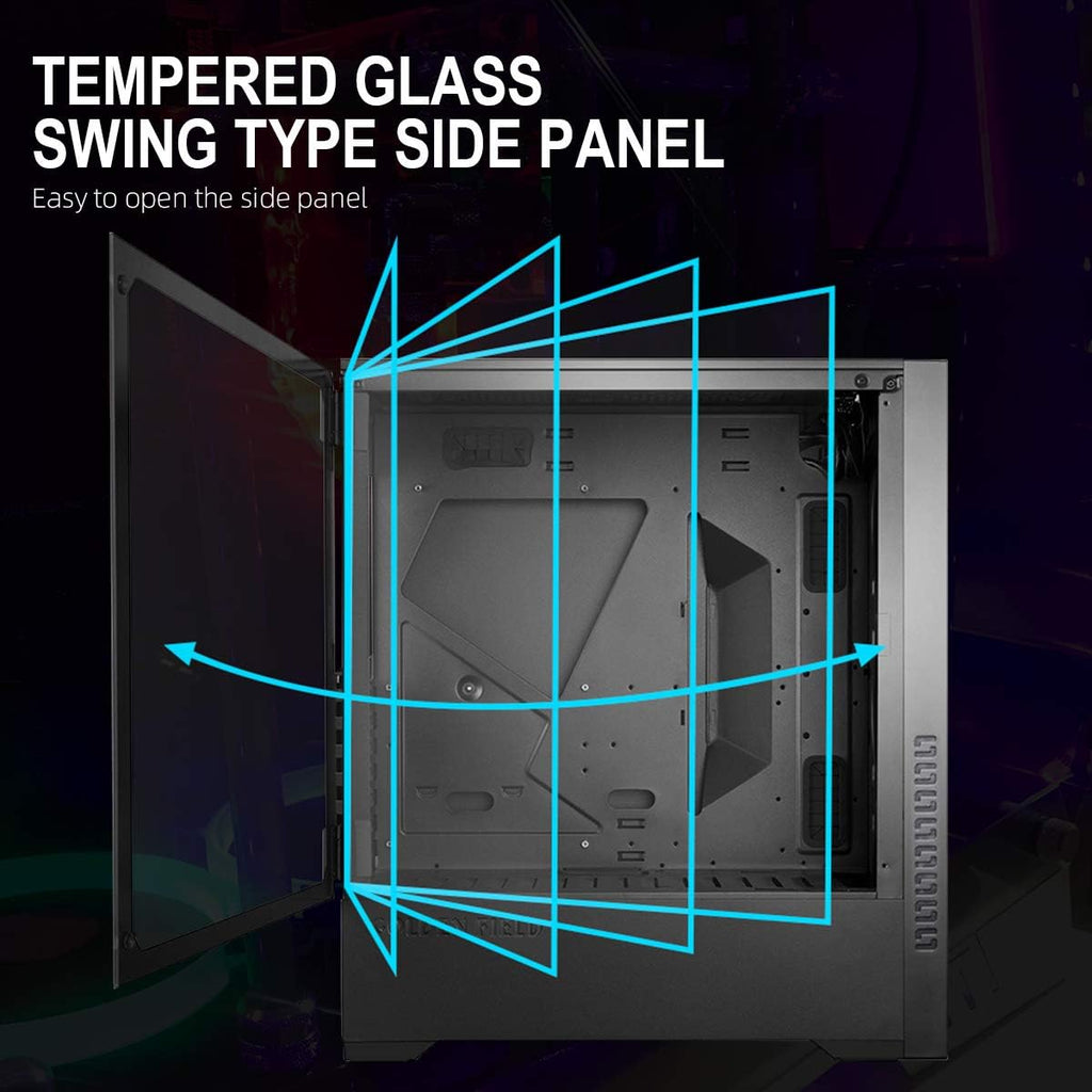ATX Gaming PC Case with Side Window E671265