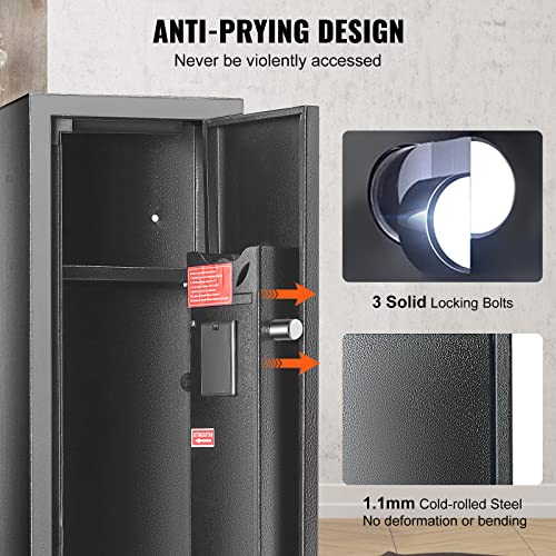 6-8 Rifles Gun Safe with Fingerprint & Digital Keypad Lock L642