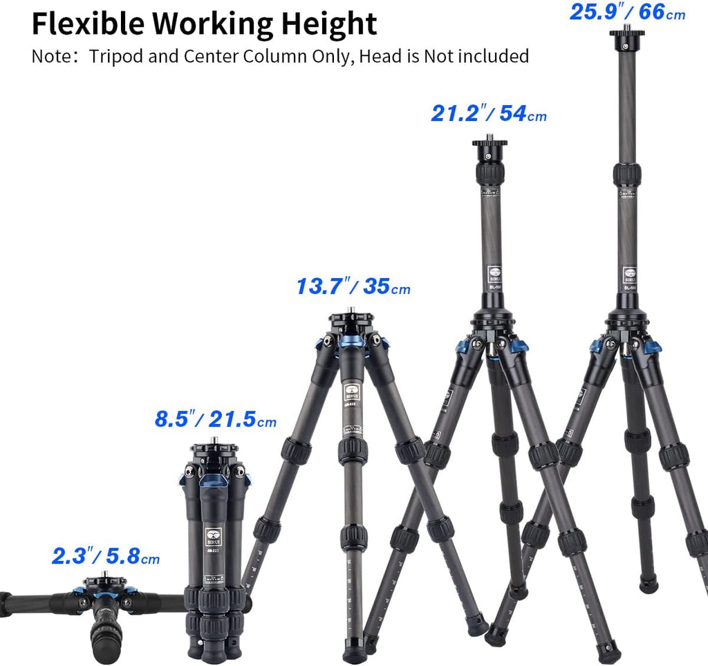 Carbon Fiber Mini Tripod with Center Column I93201