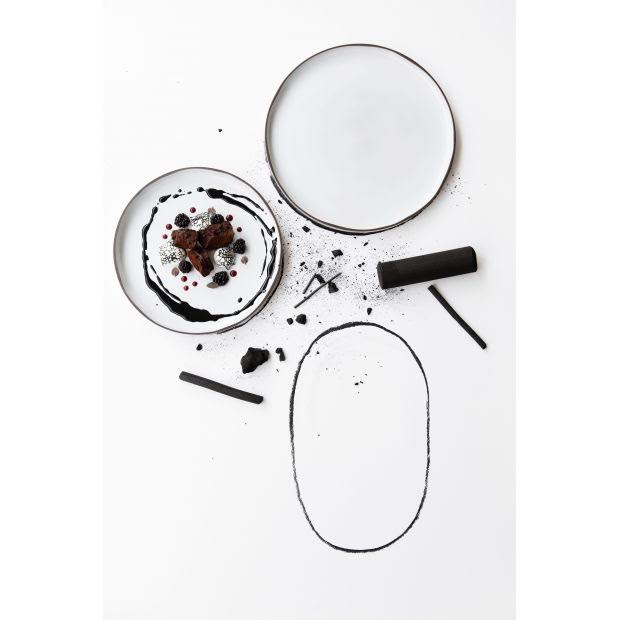 Large Oval Service Plate 7 Colors U39026