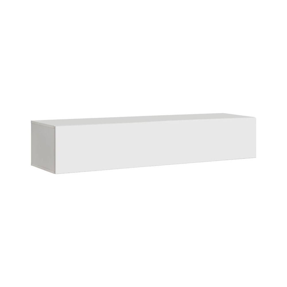 White Wall-Mounted Shelf Cabinet O135