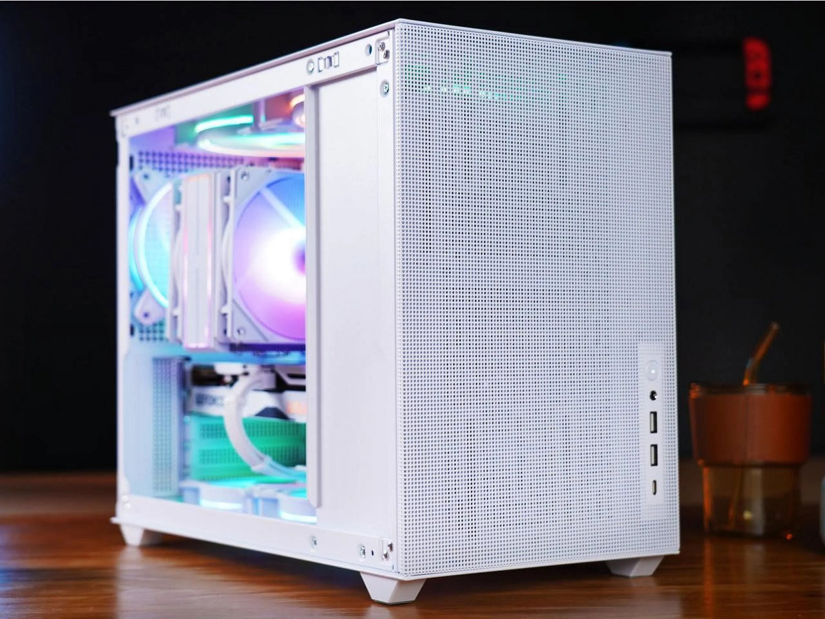 Mini Micro ATX Tower Computer Case with Tempered Glass Side D804