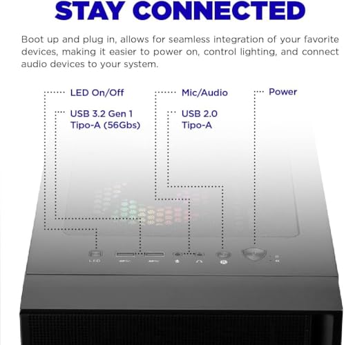 AMD Ryzen 5 5600G 16GB 512GB SSD Desktop Gaming Computer R61515