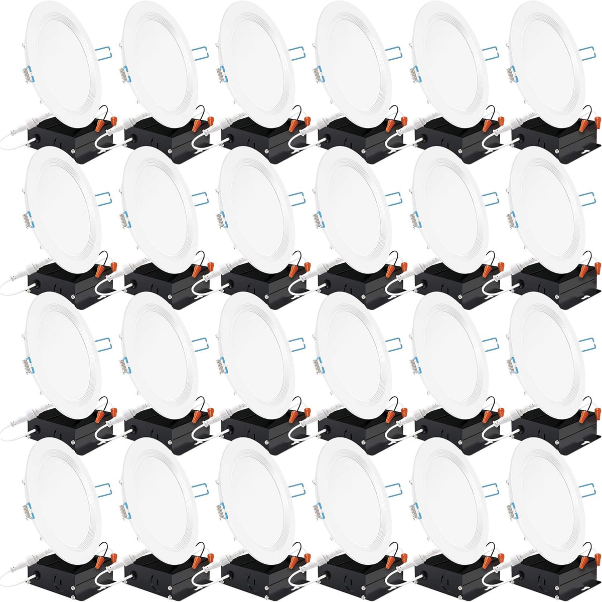 24 Pack 4 Inch LED Recessed Lighting 3000K Warm White Dimmable G881