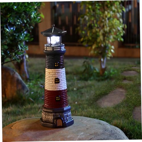 Waterproof Resin Solar Light with 360° Rotating LED Light R6489