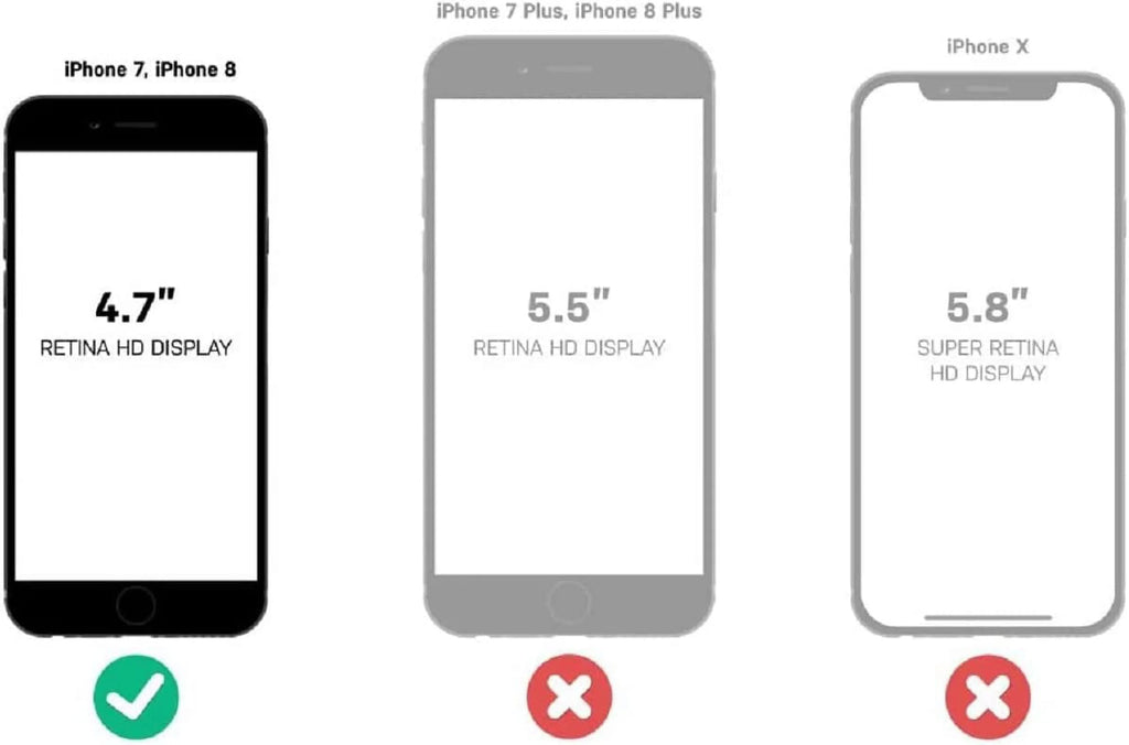 Black Case for iPhone SE 3rd Gen, SE 2nd, iPhone 8, iPhone 7 B9898