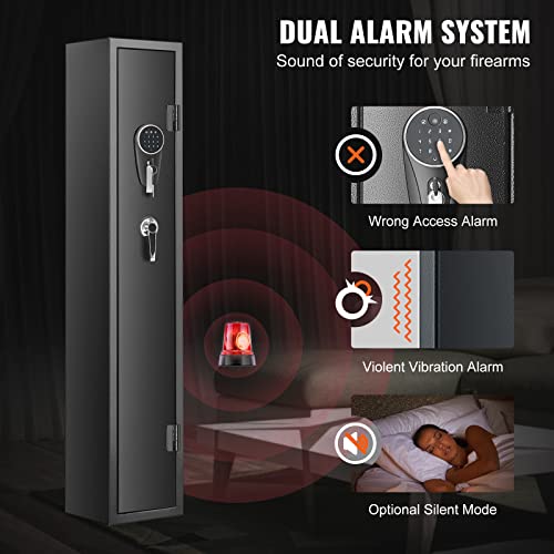 6-8 Rifles Gun Safe with Fingerprint & Digital Keypad Lock L642