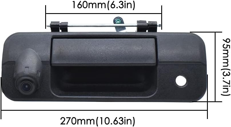 Black Tailgate Backup Camera N429