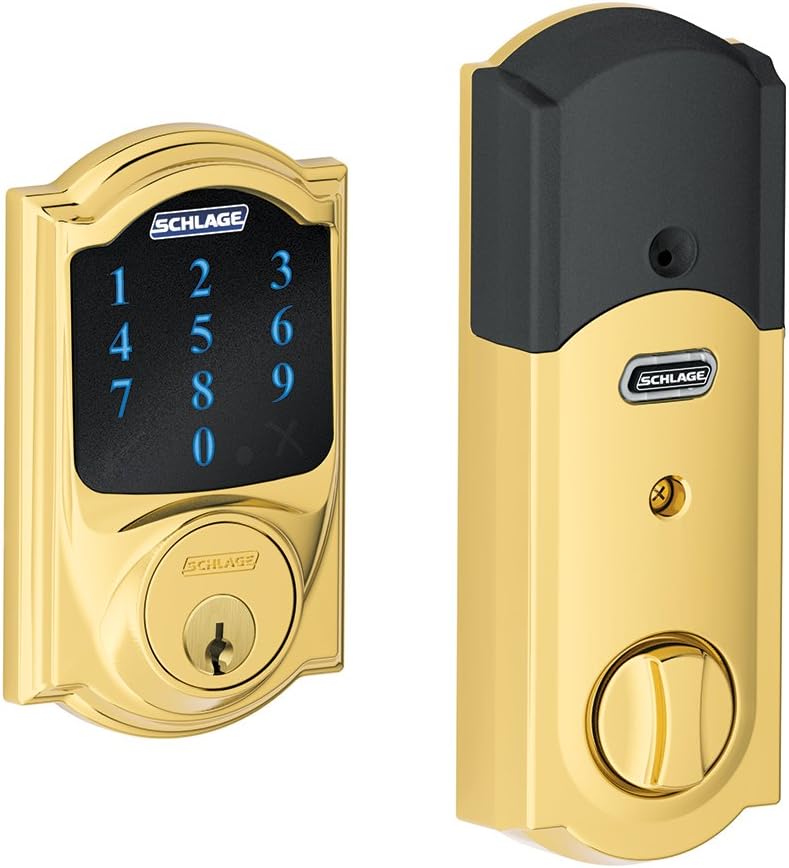 Aged Bronze Touchscreen Deadbolt Smart Lock with Alarm N811838