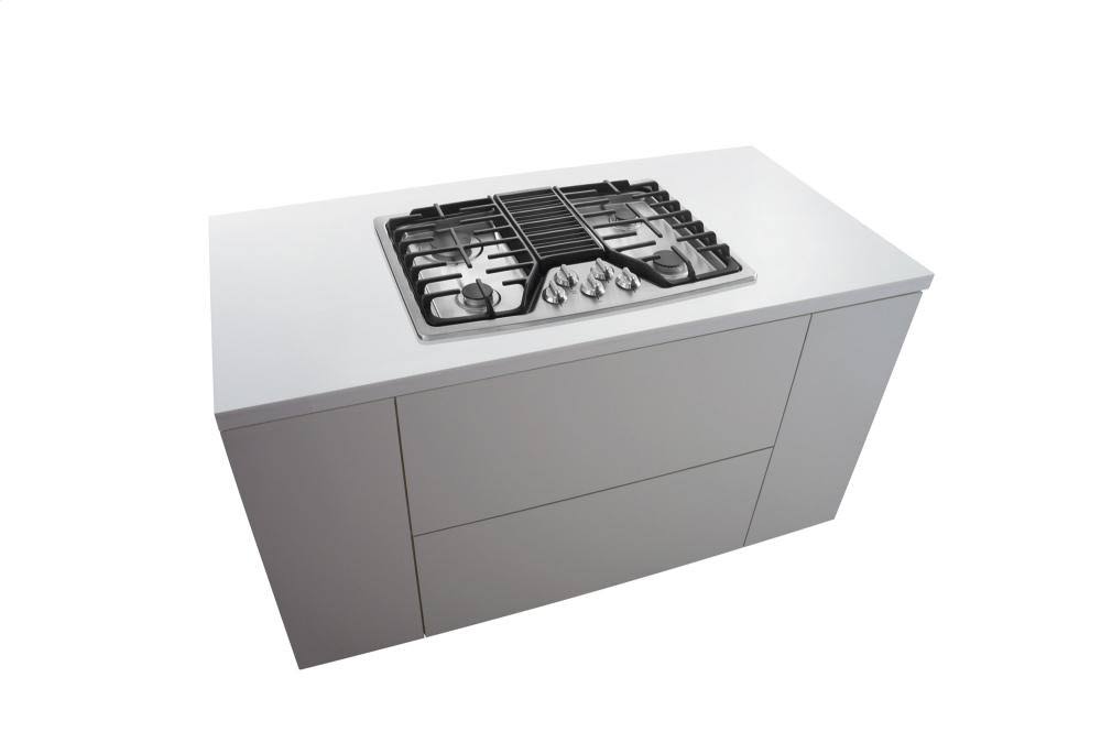 30x22 Gas Downdraft Cooktop Stainless Steel P723