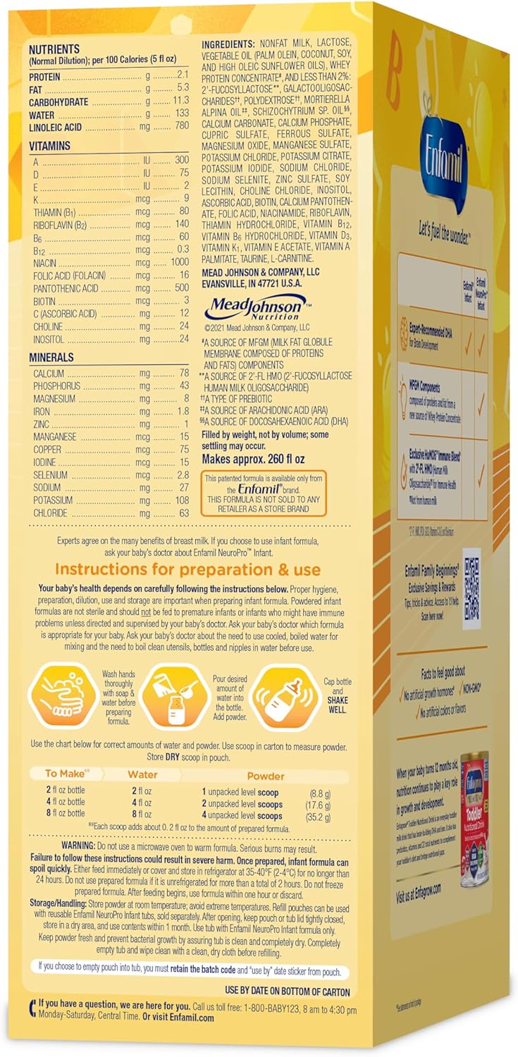 Baby Formula, Non-GMO, 36.4 Oz Refill Box + 8 Fl Oz Liquid (24 Count) I588