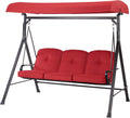 3-Seat Canopy Porch Swing Bed Z6294