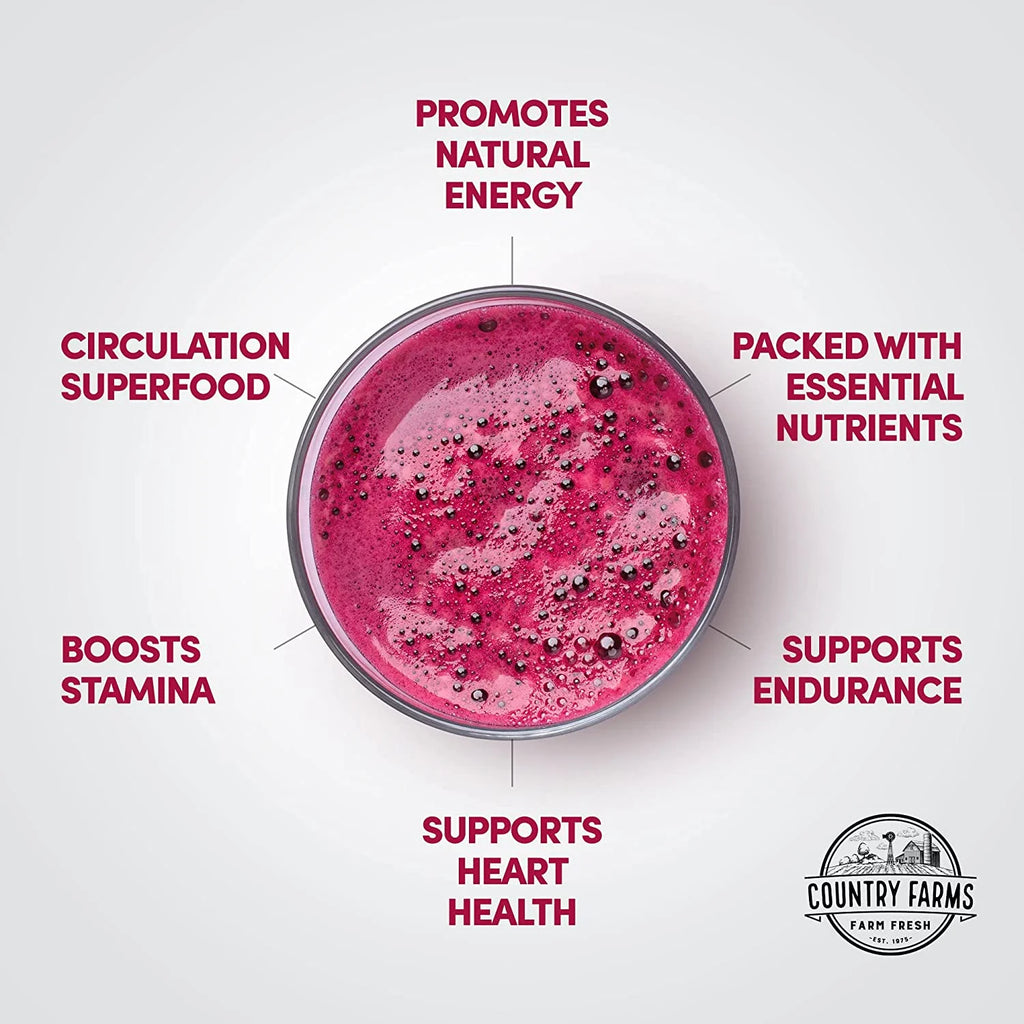 Cherry Flavor Wholefood Beet Extract Superfood, 30 Servings V776268