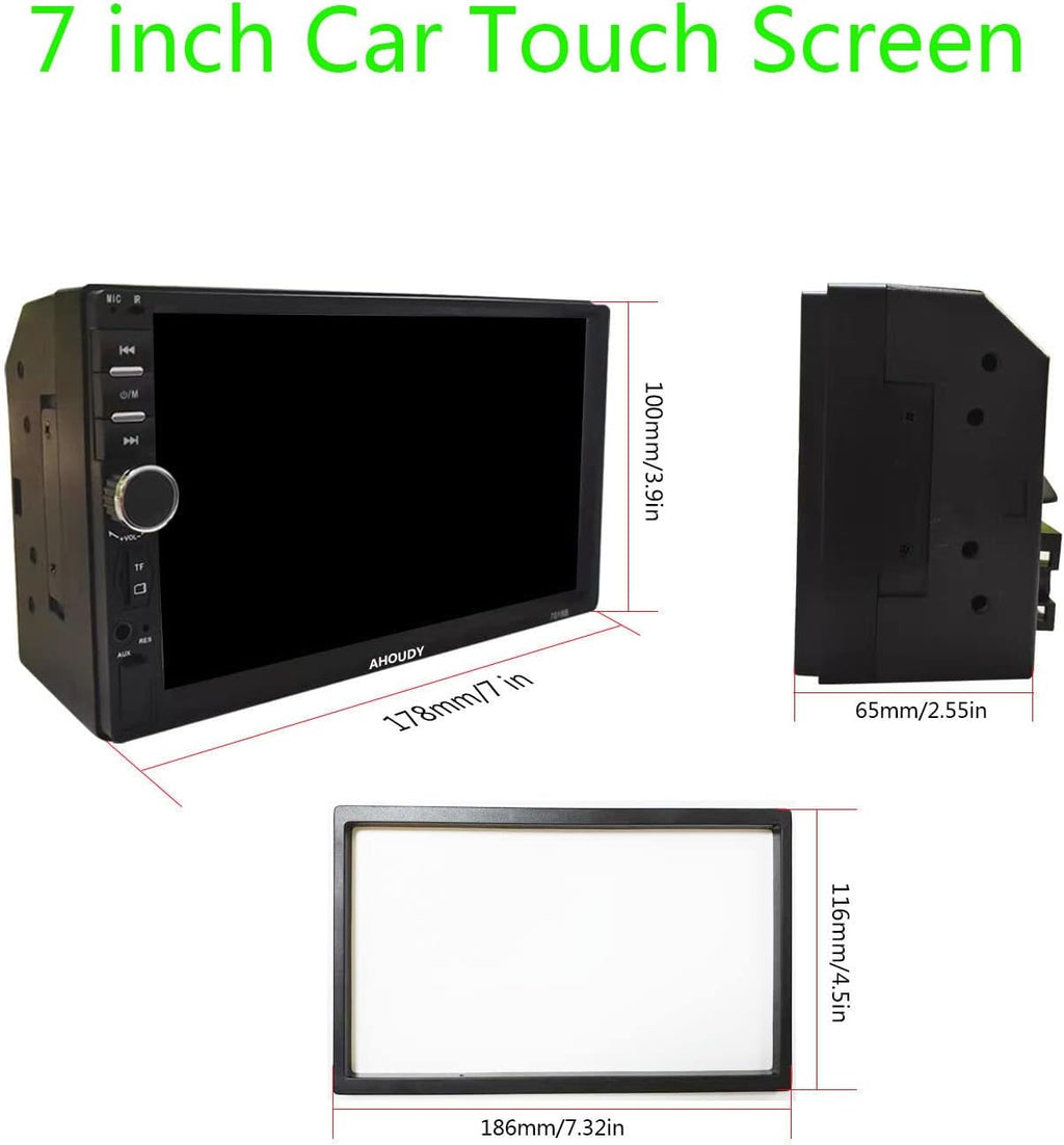 Double Din Car Stereo with Bluetooth and Backup Camera Q658