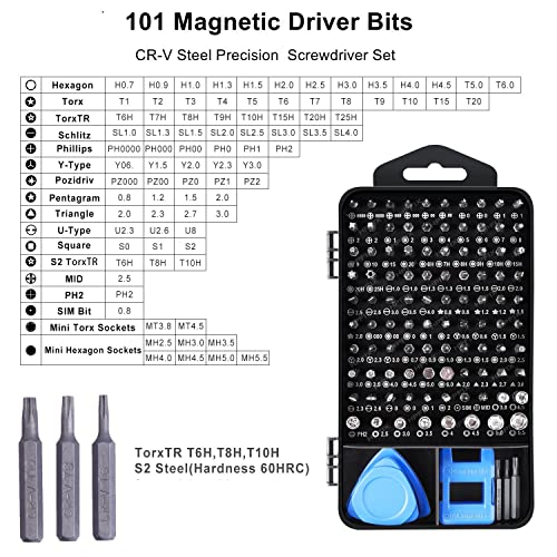 124-Piece Magnetic Precision Screwdriver Set Y8739