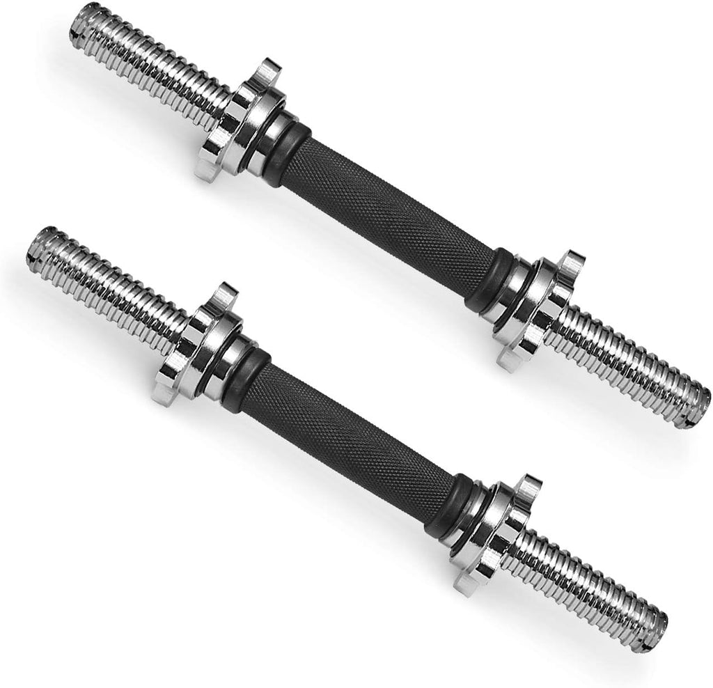Threaded Dumbbell Handles Adjustable Dumbbell Bar Handles 1 inch Standard Weight Plate Pair P347653