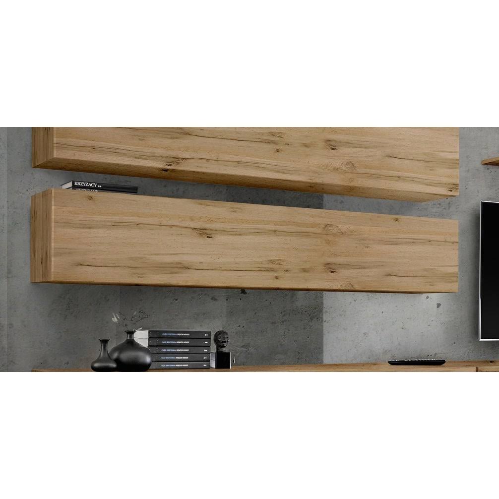 White Wall-Mounted Shelf Cabinet O135