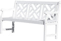 White Acacia Wooden Bench C31258