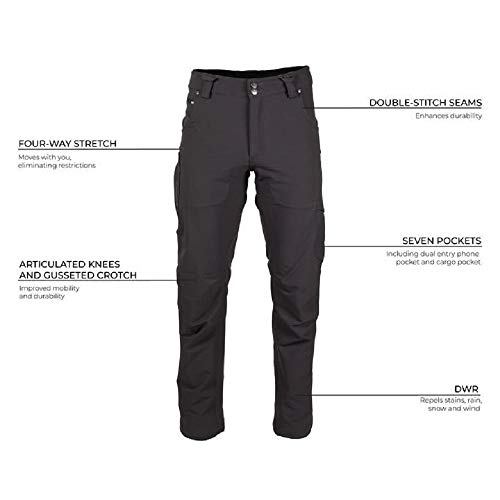 Relaxed Fit Lightweight Water Resistant Cargo Pants with 4-Way Stretch T443457