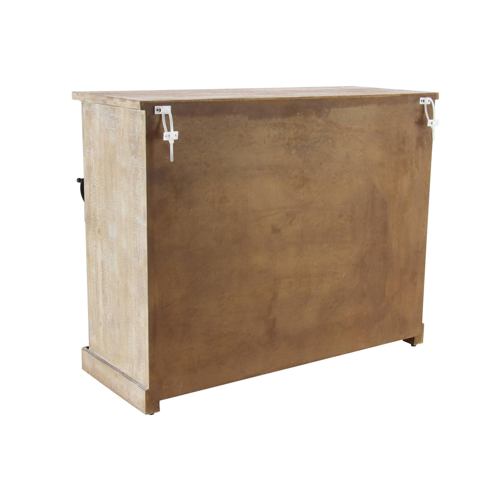 Brown Wood Farmhouse Cabinet O92435