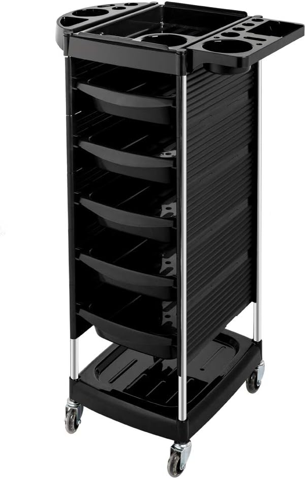 Salon Trolley Cart with 5 Drawers & Rolling Wheels N427