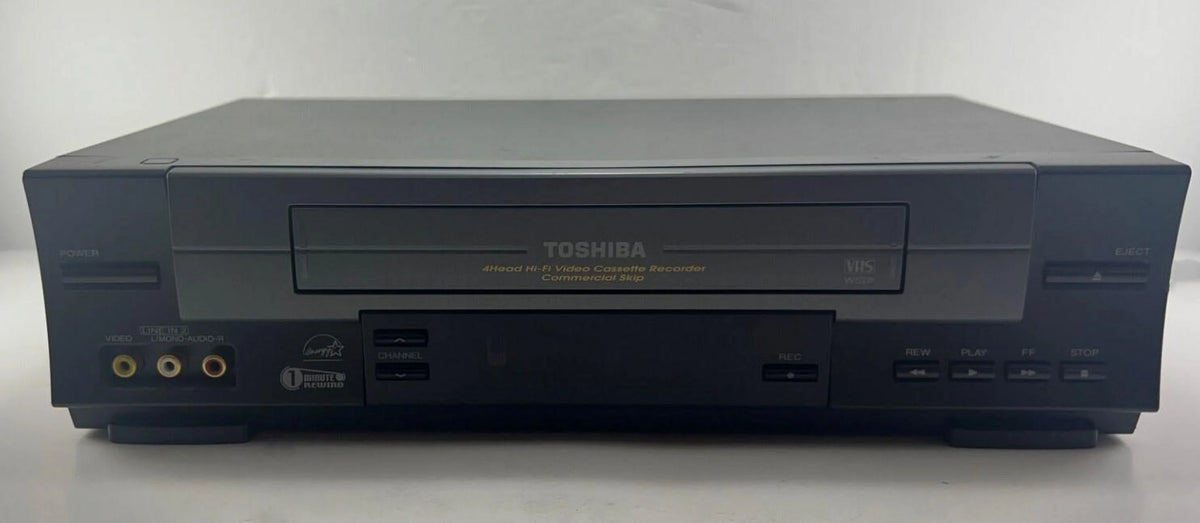 Black 4 Head Hi Fi Stereo VCR J48694