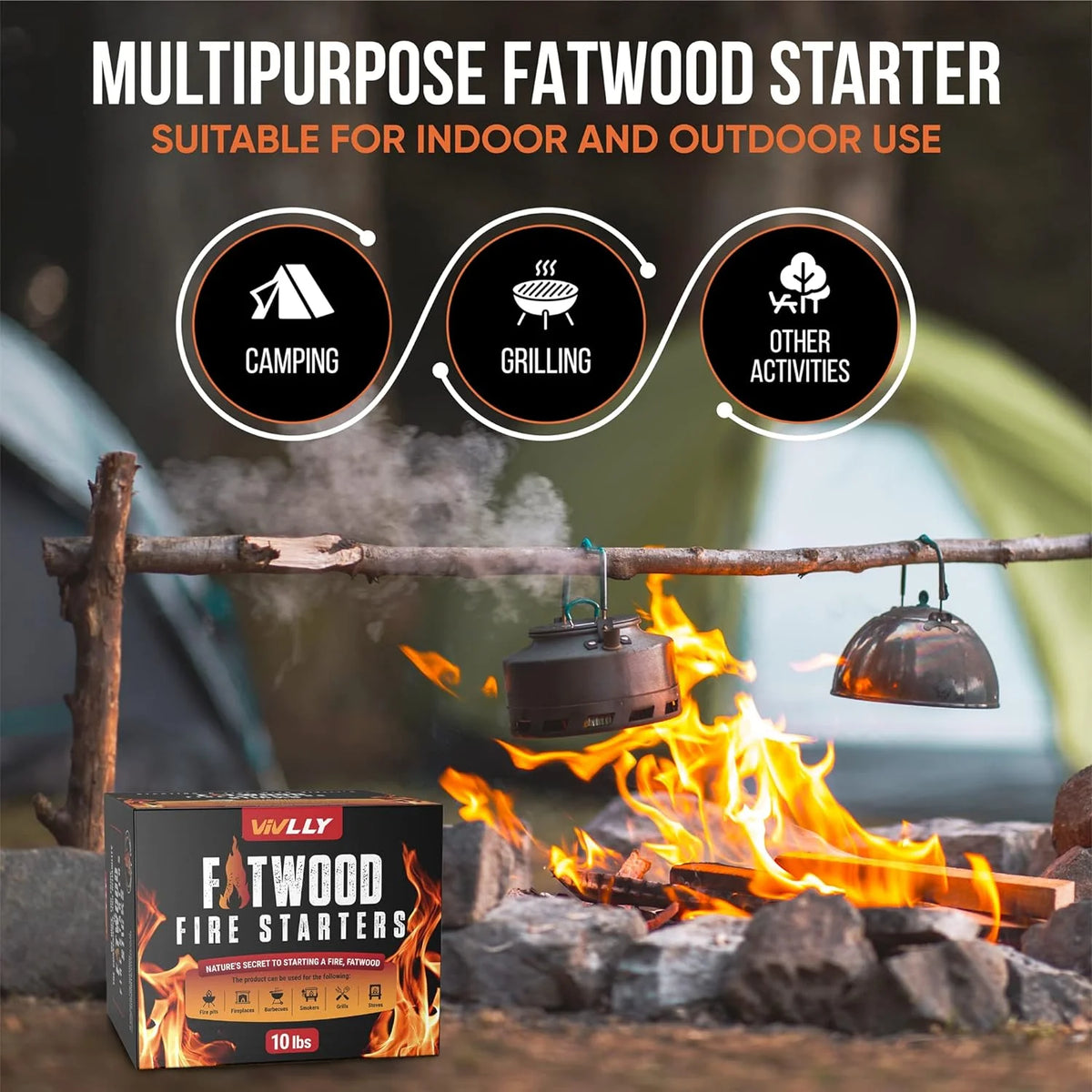 10lb Fatwood Fire Starter Pack F57525