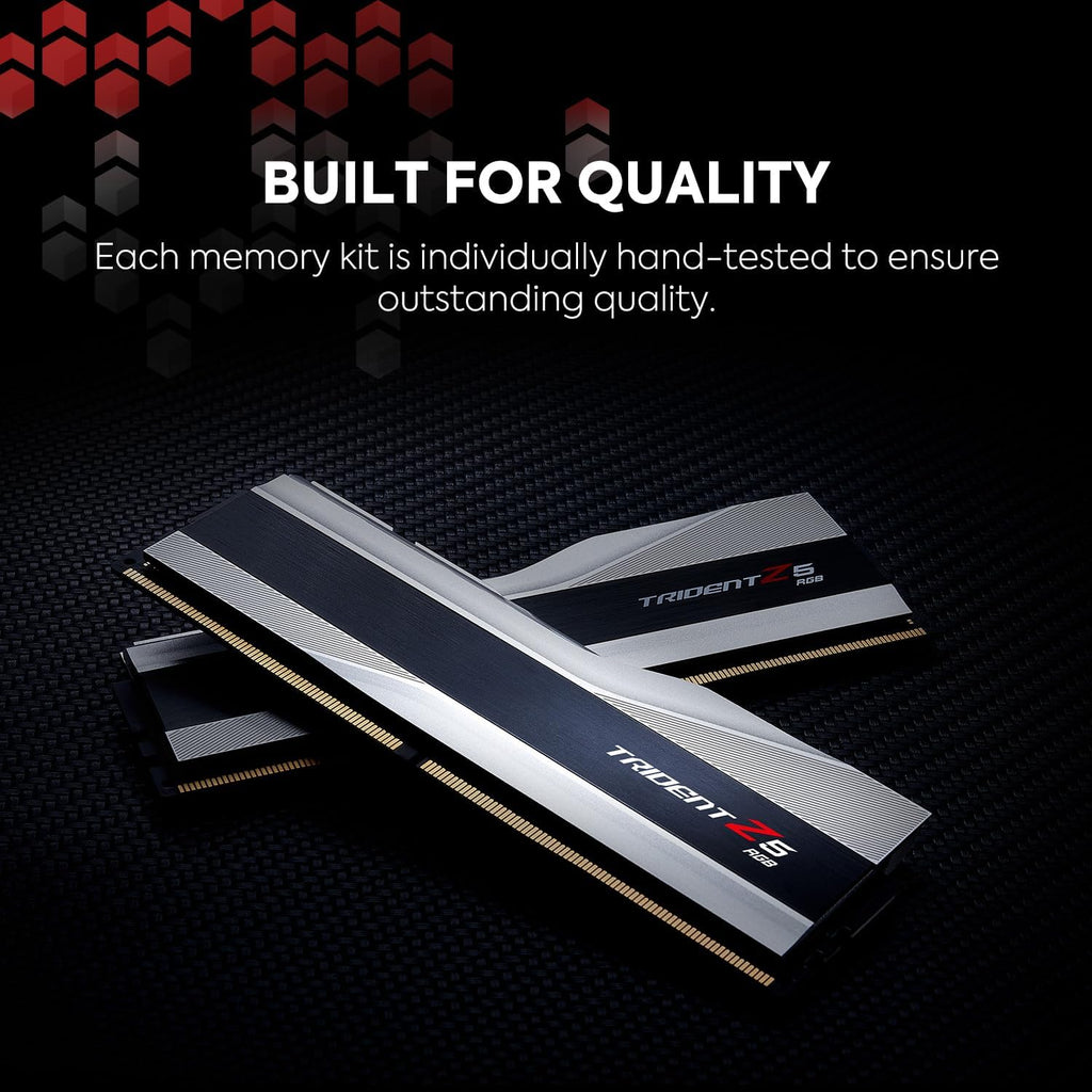 DDR5 RAM 32GB (2x16GB) 5600MT/s CL30-36-36-89 1.25V Desktop Computer Memory UDIMM Metallic Silver L981983