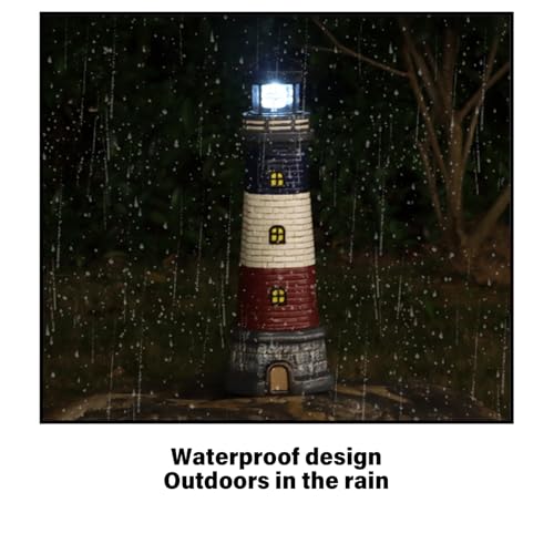 Waterproof Resin Solar Light with 360° Rotating LED Light R6489