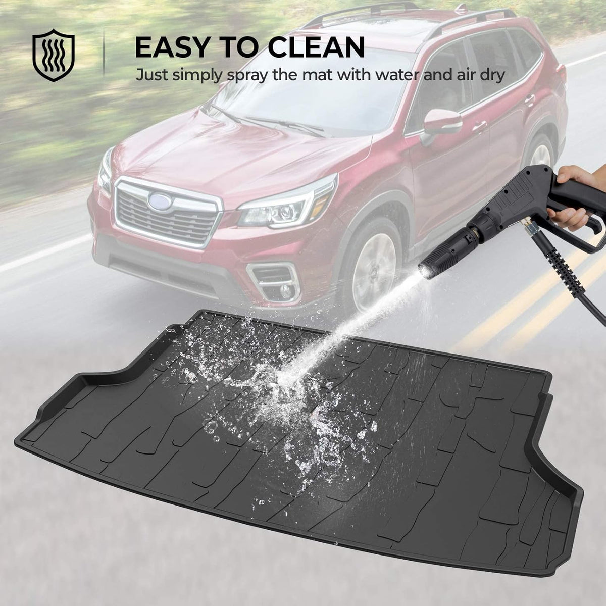Black All Weather Cargo Trunk Liner Pack of 2 Z728535