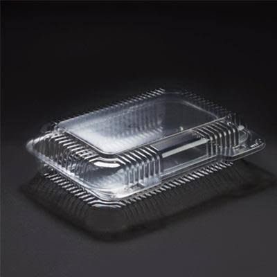 Rectangular Plastic Clear Hinged Containers Case of 250 E6398
