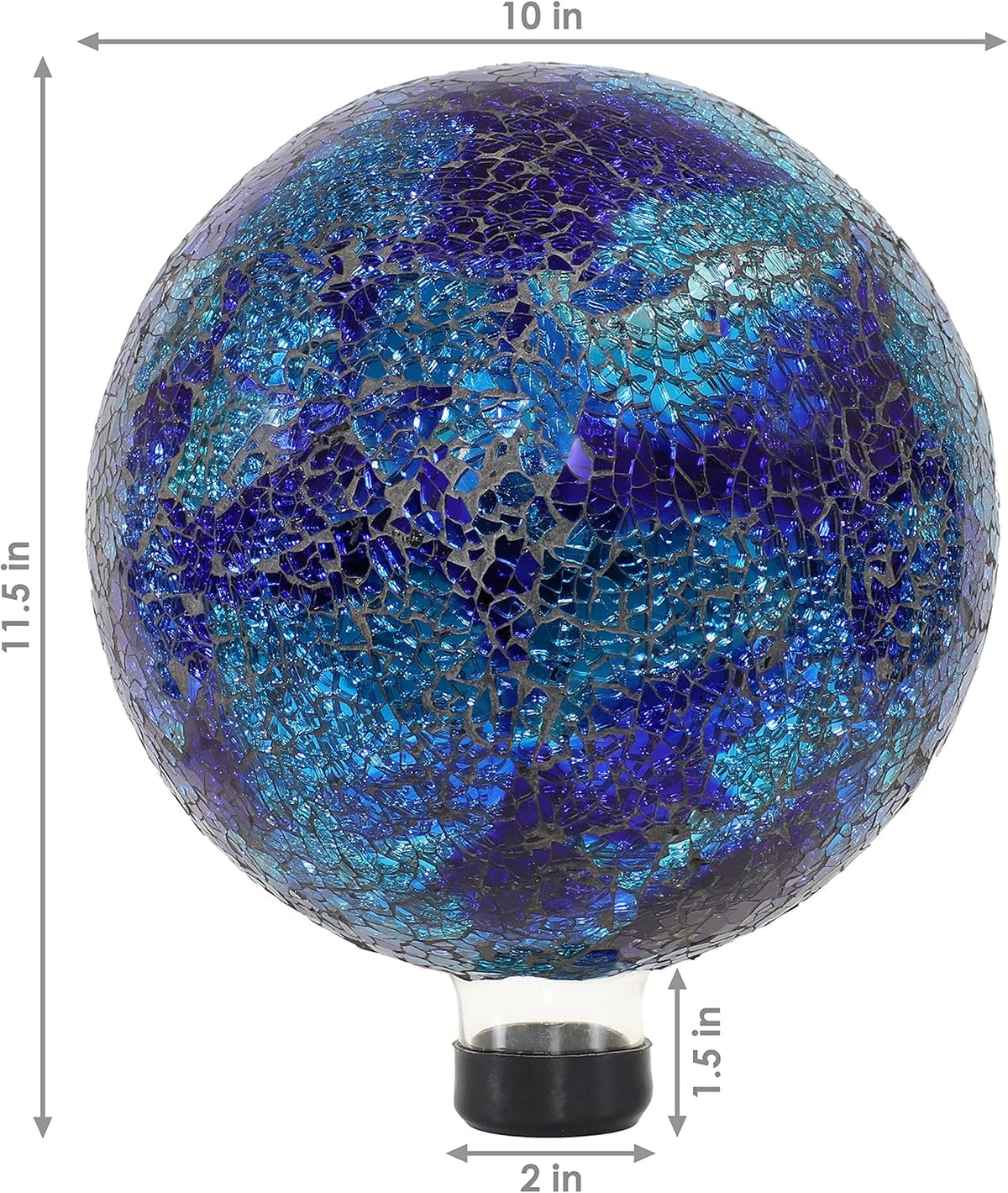 Crackled Glass Gazing Globe Q1440