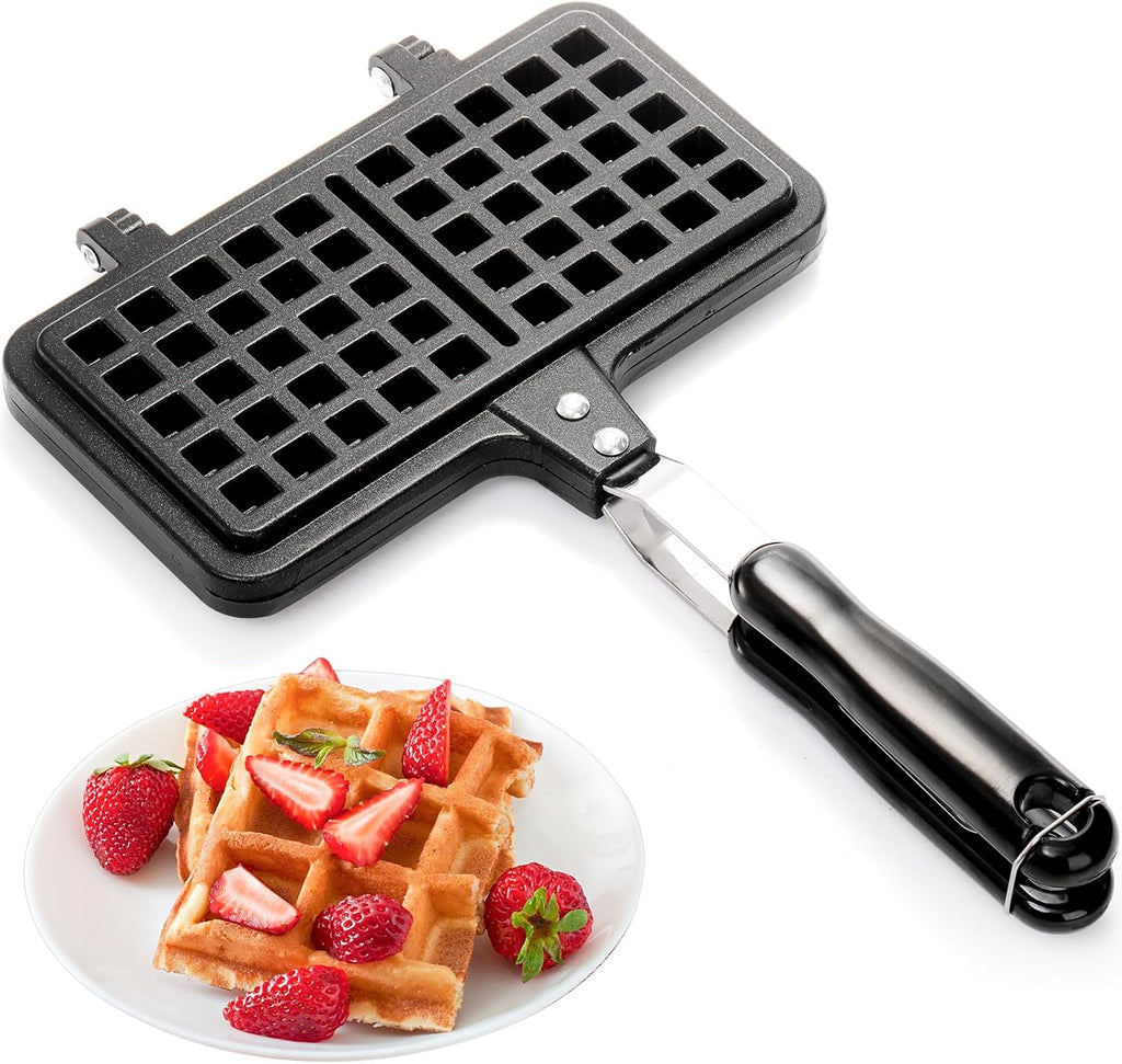 Non-stick Aluminum Waffle Maker with Long Handle P38411
