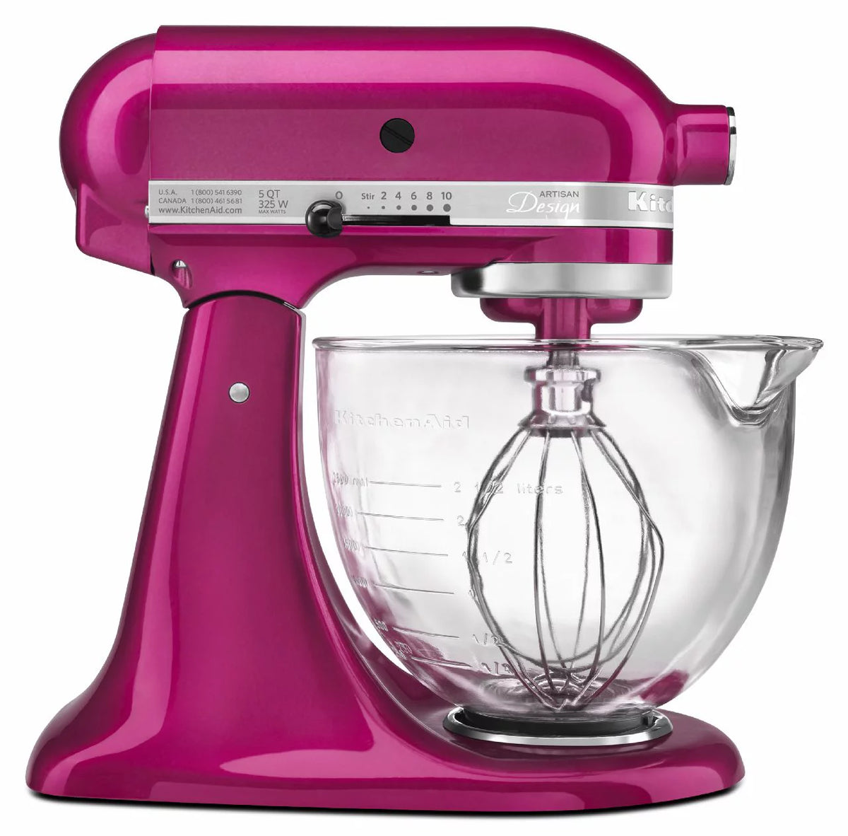 5 Quart Tilt-Head Stand Mixer with Glass Bowl X610127